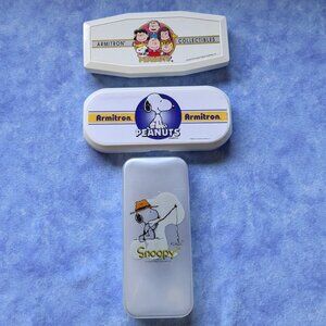 Snoopy/Peanuts plastic watch boxes